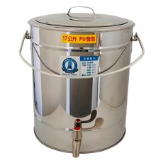 金馬 不鏽鋼保溫保冷茶桶 17L PU發泡 超大水龍頭 手提式, 1個