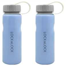 LocknLock 樂扣樂扣 易握隨行水壺, 淺藍色, 500ml, 2個
