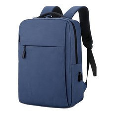 理享家 簡約大容量雙肩後背包 藍色, 41 x 29 x 12cm