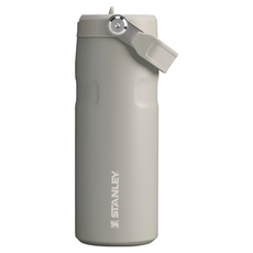 STANLEY IceFlow Aerolight 摺疊吸管杯 470ml 保冷8小時 保冰40小時 超輕量技術 易於攜帶的手柄 不含BPA, 太空灰, 1個