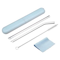 卡朵 FS2 斜口環保耐熱玻璃吸管, 5件, 1組