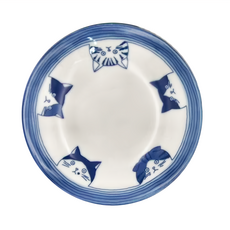 山勝美濃陶苑 SHICHITA 貓貓五入盤 Set, 16.5 x 2.5cm, 單一顏色, 1組