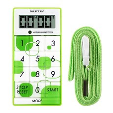 dretec 炫彩計算型計時器 附套繩, 綠色, 1個