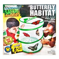 BACKYARD SAFARI 小小探險家 蝴蝶觀察行動網室, 白色 + 綠色, 1個