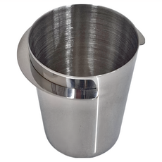 卡特屋 不鏽鋼咖啡接粉杯, 304不鏽鋼材質 鐵佛龍鍍層, 51/53/58mm通用, 不銹鋼原色, 1個