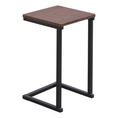 IRIS OHYAMA 愛麗思歐雅瑪 簡約時尚小邊桌 SDT-29, 胡桃木色+黑色, 1個