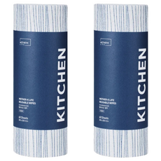 MOTHER-K LIFE 乾濕兩用拋棄式抹布，60張，20x25cm, 2捲