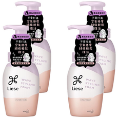 Liese 莉婕 蓬柔捲潤活泡沫 頭髮造型產品, 200ml, 4瓶