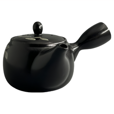 橫手急須壺, 1個, 黑色, 450ml