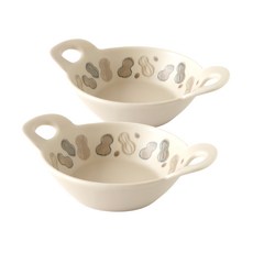 JUST HOME 日本製好事花生雙耳碗 350ml 2入, H5819-03A, 1組