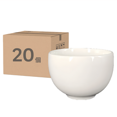 大同磁器 白色 20個 - 簡約設計 優質陶瓷茶杯組