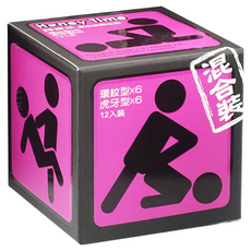 Honey Time 哈妮來 樂活套混合裝保險套, 12入, 1盒