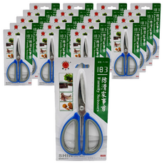 百貨King 防滑家事剪，不鏽鋼塑膠橡塑材質，適用於廚房食品, 20 x 10cm, 單色, 20個, F-183