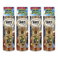 ST 雞仔牌 浴廁瞬間消臭力噴劑 木炭&檀香, 330ml, 4瓶