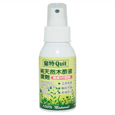 奎特Quit 木酢液噴劑(80ml) 寵物天然防蚊蟲噴霧，除臭抗菌，溫和呵護毛孩肌膚, 1入, 綠色