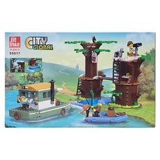 JIE STAR 杰星 河畔度假 積木玩具, 1盒