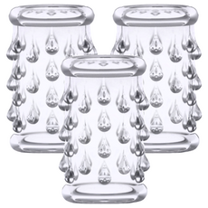 blush NOVELTIES Stay Hard Cock 男用激情套 水滴形, 內徑25mm 外徑33mm 高度50mm, 1個, 3個