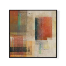 Boluo 菠蘿選畫所 歲月的雕琢 APAS6614G 60 x 60cm 框畫 北歐風裝飾畫 客廳臥室掛畫, 金色