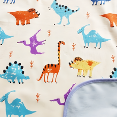 小綠豆居家百貨 竹纖維三層嬰兒防水隔尿墊 恐龍世紀, 60 x 90cm, 1個