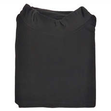 ONEDER 旺達棉品 男款高領刷毛衣-黑, XL