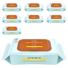 KUNDAL 昆黛爾 10倍高濃縮柔軟香氛烘衣紙 依蘭香, 80張, 8包