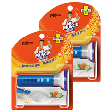 Mr Muscle 威猛先生 潔廁清香凍組裝, 馬桶清潔 活力柑橘, 38g, 2組