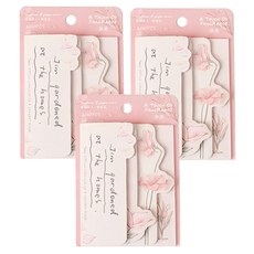 CARD LOVER 信的戀人 便簽紙, 瀲灩 粉紅色, 100張, 3組