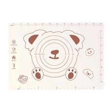 小熊揉麵墊 矽膠材質 40*50cm 標準平面/加厚防溢, 70 x 50cm, 1個