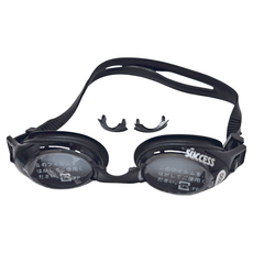 SUCCESS 成功 快調近視泳鏡 抗強光抗UV 防霧 S632型號, Black, 可調式, 1個