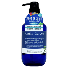 Amma Garden 艾瑪花園 頭皮涼感淨化洗髮精 綠蜂膠薄荷, 750ml, 1瓶