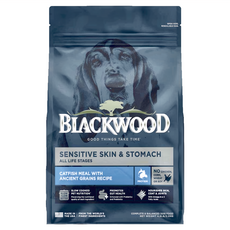 BLACKWOOD 功能性配方 鯰魚 + 珍珠麥 成犬用, 滋補養生, 10lb, 1袋
