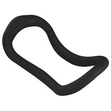 S-SportPlus+ 一般瑜珈環 黑色 輔助伸展放鬆肌肉 輕巧易攜帶, 1個, 24 x 12.5 x 10cm