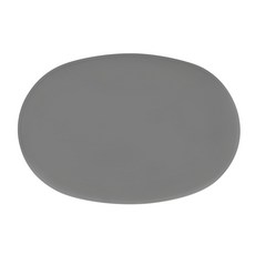 ade.l Egg系列 矽膠餐墊, 430 x 290 x 1.8mm 邊緣凸起2.3mm, 深灰色, 1個