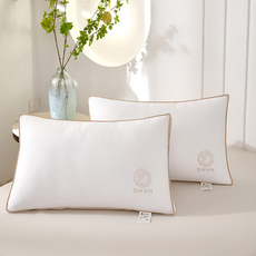 Ishur 伊舒爾 水鑽超柔立體羽絲枕 58%棉 42%聚酯纖維, 1個