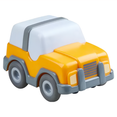 HABA 酷樂比 慣性動力車 - 越野車, 越野車 白色 + 黃色 + 灰色, 1個
