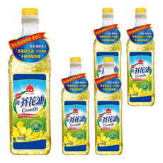 義美 100%純芥花油, 1L, 5桶