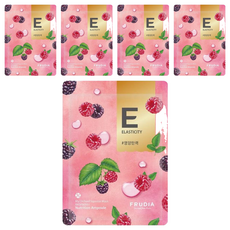 FRUDIA 鮮榨果汁肌 彈力保濕面膜 覆盆子, 1片, 5片