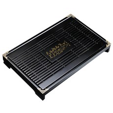 抽屜茶盤 附蓄水盤 43 x 28 x 5.5cm, 黑色 馬到成功, 1個