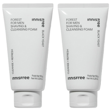 INNISFREE 綠樹林風男士保濕 雙效合一洗面乳刮鬍泡 添加薄荷醇 刮鬍滑順不刺激, 150g, 2條
