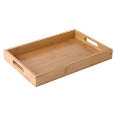 JOEKI 木頭方型托盤 竹製, 大38 x 25 x 3.5cm, 1個