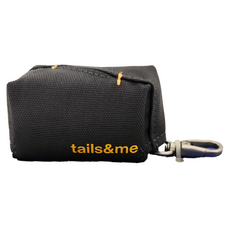 tails&me 尾巴與我 配件 攜行撿便包 深灰 防潑水牛津布 輕量耐撞20g重 可固定於牽繩上不晃動, 深灰色, 1個