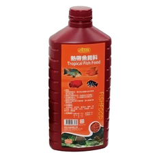 ISTA 伊士達 熱帶魚飼料，精選高級魚粉，提供魚兒健康成長所需，1kg, 1瓶