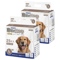 毛乾爽 寵物尿布墊 加厚款 強力瞬吸 鎖住水分, L(90 x 60cm), 25片, 2袋