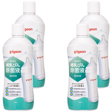 pigeon 貝親 嬰兒奶瓶消毒液, 1L, 4瓶
