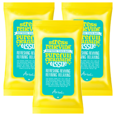 AriuL 艾藜兒 淨膚保濕卸妝潔顏濕巾 攜帶包, 15入, 3組