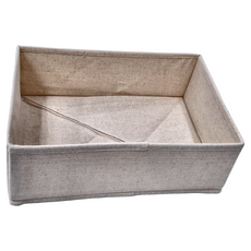 SHIMOYAMA 新款布藝無分隔內衣可水洗收納盒, 1個, 新款布藝