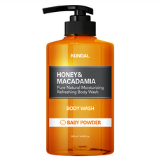 KUNDAL 昆黛爾 蜂蜜澳洲堅果保濕沐浴露 Baby Powder, 500ml, 1瓶
