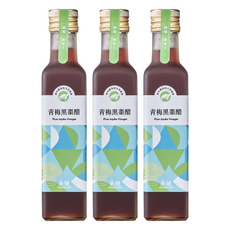 永禎 濃醇醋 青梅黑棗醋 零化學添加 ISO食品安全把關, 250ml, 3瓶