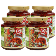 勝記大榮 蒜蓉朝天椒, 嚴選朝天辣椒和蒜頭, 台灣出產, 360g, 4罐