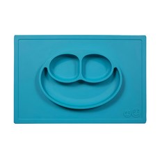 ezpz Happy Mat 餐盤, 38 x 25 x 2.54cm 420ml, 寶石藍, 1個